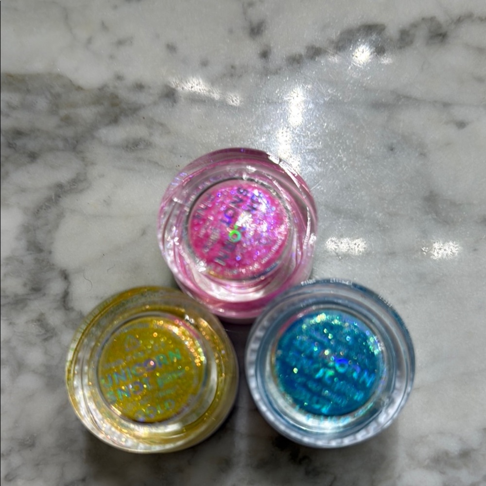 Glitter Gel Trio by Unicorn Snot - Pink, Yellow, Blue
